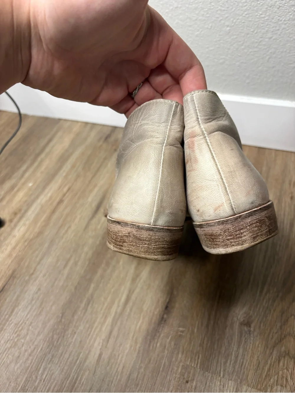 Free People Mont Blanc Asymmetrical Gray Leather Sandals Spain Size 38